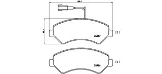 ΤΑΚΑΚ.ΕΜ.FIAT-PSA ΚΑΙΝ. BREMBO P23136 CITROEN JUMPER FIAT DUCATO PEUGEOT BOXER