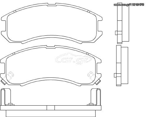 ΣΕΤ ΤΑΚΑΚΙΑ MAZDA 626 ΚΑΙΝ. BREMBO P24024 FORD USA PROBE MAZDA 626