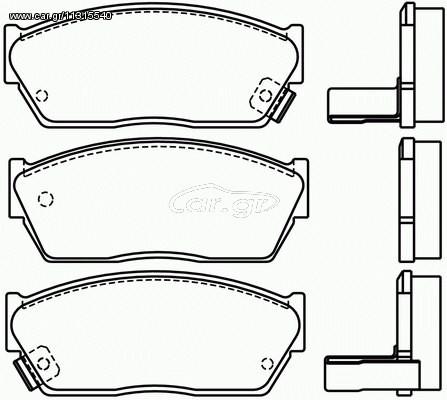 ΣΕΤ ΤΑΚΑΚΙΑ ΦΡΕΝΩΝ HONDA ΚΑΙΝ. BREMBO P28004 HONDA CIVIC HONDA CRX