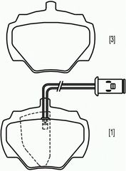 ΣΕΤ ΤΑΚΑΚΙΑ RANGE ROVER ΟΠ ΚΑΙΝ. BREMBO P44003 LAND ROVER DISCOVERY LAND ROVER RANGE