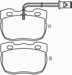 ΣΕΤ ΤΑΚΑΚΙΑ ΦΡΕΝΩΝ LAND ROVER ΚΑΙΝ. BREMBO P44004 CARBODIES FX LAND ROVER DISCOVERY LAND ROVER RANGE