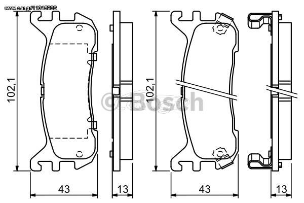 ΣΕΤ ΤΑΚΑΚΙΑ ΟΠ.MAZDA MX-5 98- ΚΑΙΝ. BOSCH 0986494341 MAZDA 323