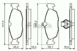 ΣΕΤ ΤΑΚ.ΟΠ.JAGUAR XK8 4.0/4.2 ΚΑΙΝ. BOSCH 0986494413 JAGUAR XJ JAGUAR XK