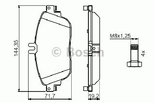 ΤΑΚΑΚ.ΕΜ.M.B W176/246 ΚΑΙΝ. BOSCH 0986494662 MERCEDES-BENZ A-CLASS MERCEDES-BENZ B-CLASS MERCEDES-BENZ CLA MERCEDES-BENZ GLA-CLASS