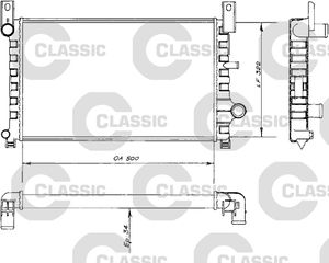 ΨΥΓ.ΝΕΡΟΥ CLASSIC FIESTA 89-95 ΚΑΙΝ. VALEO 230484 FORD ESCORT FORD FIESTA