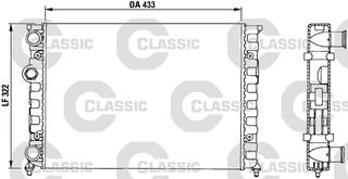 ΨΥΓ.ΝΕΡΟΥ CLASSIC GOLF 1.4 91- ΚΑΙΝ. VALEO 230503 VW GOLF VW POLO VW VENTO