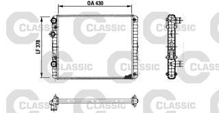 ΨΥΓ.ΝΕΡΟΥ CLASSIC POLO/AROSA ΚΑΙΝ. VALEO 230956 SEAT AROSA SEAT CORDOBA VW LUPO VW POLO