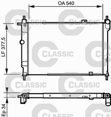 ΨΥΓ.ΝΕΡ.CLASSIC ASTRA F 91-98 ΚΑΙΝ. VALEO 230993 OPEL ASTRA