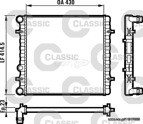 ΨΥΓ.ΝΕΡΟΥ CLASSIC VW GOLF 97- ΚΑΙΝ. VALEO 231607 SEAT LEON SEAT TOLEDO SKODA OCTAVIA VW BORA VW GOLF