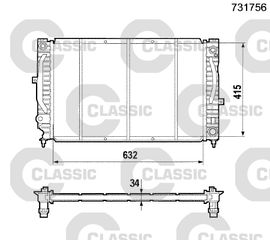 ΨΥΓ.ΝΕΡΟΥ CLASSIC AUDI A4 2.4 ΚΑΙΝ. VALEO 231756 AUDI A4 AUDI A6 SKODA SUPERB VW PASSAT