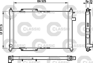 ΨΥΓ.ΝΕΡΟΥ CLASSIC ROVER 45 00- ΚΑΙΝ. VALEO 231818 MG MG ROVER 200 ROVER 400 ROVER 45