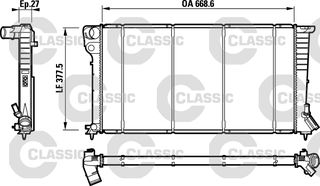 ΨΥΓ.ΝΕΡΟΥ CLASSIC XSARA 1.9D ΚΑΙΝ. VALEO 232620 CITROEN BERLINGO CITROEN XSARA PEUGEOT 306 PEUGEOT PARTNER