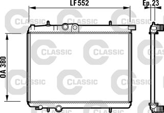 ΨΥΓ.ΝΕΡΟΥ CLASSIC P206 1.4 98- ΚΑΙΝ. VALEO 232886 PEUGEOT 206