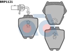 ΣΕΤ ΤΑΚΑΚ.ΕΜΠ.AUDI A8 2.5/2.8 ΚΑΙΝ. AD INTERNATIONAL BRP1121 AUDI A4 AUDI A6 AUDI ALLROAD VW PASSAT VW PHAETON