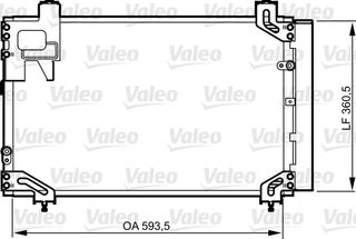 ΨΥΓΕΙΟ A/C AVENSIS(03-) 2.0D4D ΚΑΙΝ. VALEO 814271 TOYOTA AVENSIS