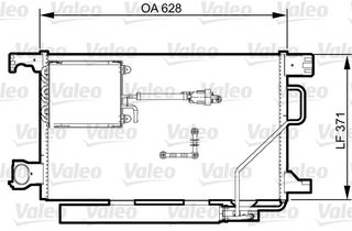 A/C CONDENSER MERCEDES C CLASS ΚΑΙΝ. VALEO 814368 MERCEDES-BENZ C-CLASS