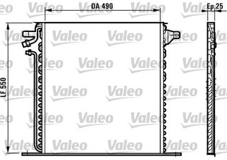 ΣΥΜΠΥΚΝΩΤΗΣ Α/C DB VITO 96- ΚΑΙΝ. VALEO 817011 MERCEDES-BENZ V-CLASS MERCEDES-BENZ VITO