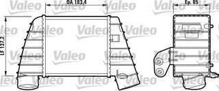 ΨΥΓΕΙΟ INTERCOOLER AUDI S3/TT ΚΑΙΝ. VALEO 817488 AUDI A3 AUDI TT SEAT LEON