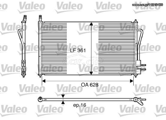 ΣΥΜΠΥΚ.A/C FOCUS 1.4/1.6 98- ΚΑΙΝ. VALEO 817493 FORD FOCUS