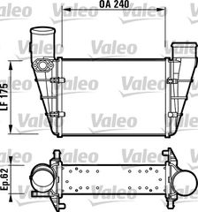 INTERCOOLER VW PASSAT 1.8T 96- ΚΑΙΝ. VALEO 817625 AUDI A4 AUDI A6 VW PASSAT