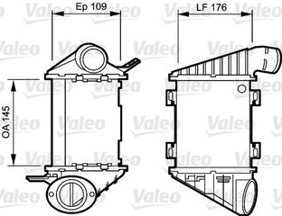 INTERCOOLER VW VENTO 1.9TDI ΚΑΙΝ. VALEO 817764 VW GOLF VW VENTO