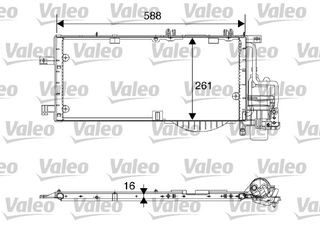 ΣΥΜΠΥΚΝΩΤΗΣ CORSA C 1.3 CDTI ΚΑΙΝ. VALEO 817844 OPEL COMBO OPEL CORSA OPEL TIGRA