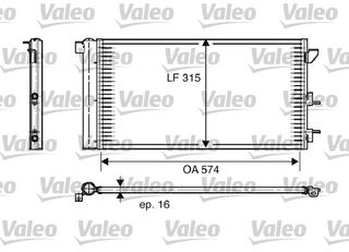 ΨΥΓΕΙΟ A/C FIAT PANTA ALL 03- ΚΑΙΝ. VALEO 818005 FIAT PANDA