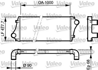 INTERCOOLER VOLVO B12M 08- ΚΑΙΝ. VALEO 818877 VOLVO B