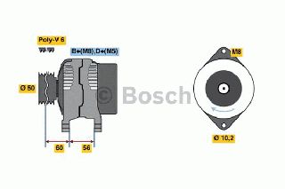 ANAK.ΑΛΤΕΡ.OPEL ASTRA 1.6/1.8 ΚΑΙΝ. BOSCH 0986039240090 OPEL ASTRA OPEL CALIBRA OPEL FRONTERA OPEL OMEGA OPEL VECTRA