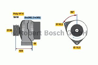 ANAK.ΔΥΝΑΜΟ SPRINTER  95- ΚΑΙΝ. BOSCH 0986039390090 MERCEDES-BENZ SPRINTER