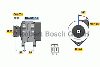 ANAK.ΔΥΝΑΜΟ CARISMA 1.6 97- ΚΑΙΝ. BOSCH 0986042690090 MITSUBISHI CARISMA