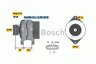 ANAK.ΔΥΝΑΜΟ VOLVO FH ΚΑΙΝ. BOSCH 0986046290090 RENAULT TRUCKS Magnum VOLVO 8700 VOLVO 9700 VOLVO 9900 VOLVO B VOLVO FH VOLVO FM