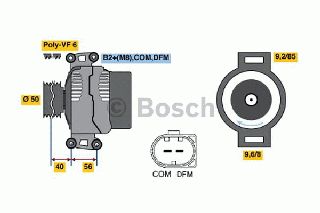 ANAK.ΔΥΝΑΜΟ C 200 CDI W203 ΚΑΙΝ. BOSCH 0986048550090 MERCEDES-BENZ C-CLASS MERCEDES-BENZ CLC-CLASS MERCEDES-BENZ CLK MERCEDES-BENZ E-CLASS MERCEDES-BENZ S-CLASS