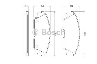 ΣΕΤ ΤΑΚΑΚΙΑ ΦΡ. HONDA ACCORD ΚΑΙΝ. BOSCH 0986460972 HONDA CIVIC HONDA CRX HONDA PRELUDE