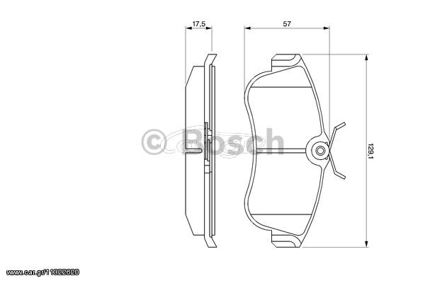 ΣΕΤ ΤΑΚΑΚΙΑ ΦΡ.ΕΜ.PRIMERA -02 ΚΑΙΝ. BOSCH 0986461147 NISSAN ALMERA NISSAN PRIMERA