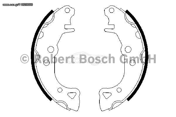 ΣΕΤ ΣΙΑΓΩΝΕΣ ΦΡΕΝΩΝ CITROEN AX ΚΑΙΝ. BOSCH 0986487252 CITROEN AX CITROEN SAXO PEUGEOT 106