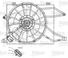 ΒΕΝΤΙΛΑΤΕΡ VECTRA 1.8 16V99-00 ΚΑΙΝ. VALEO 698344 OPEL VECTRA