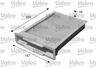 ΦΙΛΤΡΟ ΚΑΜΠ.C1/P107/AYGO ΚΑΙΝ. VALEO 715515 CITROEN C1 PEUGEOT 107 TOYOTA AYGO