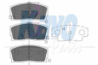 ΤΑΚΑΚΙΑ ΦΡ.Χ.Α.CHARADE G100 ΚΑΙΝ. AMC KBP1501 DAIHATSU APPLAUSE DAIHATSU CHARADE