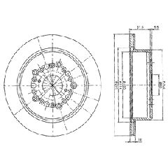 SET ΔΙΣΚΟΠΛ.TRANSIT 94-(14") ΚΑΙΝ. DELPHI BG2662 FORD TRANSIT
