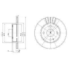 SET ΔΙΣΚΟΠΛΑΚΕΣ MAZDA 323 89- ΚΑΙΝ. DELPHI BG2802 MAZDA 323 MAZDA MX-5