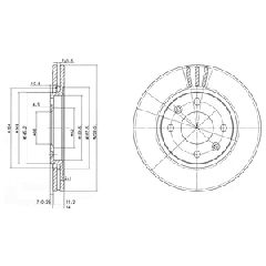 SET ΔΙΣΚΟΠΛΑ P-406 1,6/1,8 95- ΚΑΙΝ. DELPHI BG2871 PEUGEOT 406