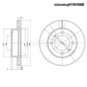 SET ΔΙΣΚΟΠΛΑΚΕΣ COROLLA 93 - ΚΑΙΝ. DELPHI BG2891 TOYOTA COROLLA