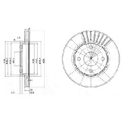 SET ΔΙΣΚΟΠΛΑΚΕΣ EM FORD FOCUS ΚΑΙΝ. DELPHI BG3359 FORD FIESTA FORD FOCUS FORD FUSION FORD KA FORD PUMA FORD STREET MAZDA 2