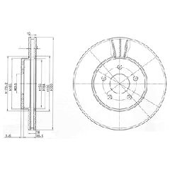SET ΔΙΣΚΟΠΛ ΕΜ.MONDEO III 00- ΚΑΙΝ. DELPHI BG3537 FORD MONDEO JAGUAR X-TYPE