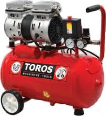 Αεροσυμπιεστής 24LT/0.75HP - ΜΟΝΟΜΠΛΟΚ - TOROS (40145) - Έως 6 άτοκες δόσεις