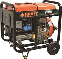 KRAFT - WS 8500-1 Γεννήτρια Πετρελαίου 6.5 KVA Με Μίζα Και Μπαταρία Μονοφασική (63773)  KRAFT