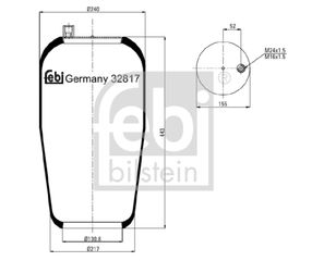  ΑΕΡΟΦΟΥΣΚΑ ΚΑΙΝ. FEBI BILSTEIN 32817 MERCEDES-BENZ ACTROS MERCEDES-BENZ ATEGO MERCEDES-BENZ AXOR MERCEDES-BENZ ECONIC