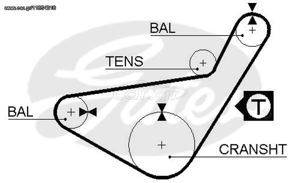 ΙΜΑΝΤΑΣ ΕΚΚΕΝΤΡΟΦ ΚΑΙΝ. GATES 859515210 HYUNDAI H100 MITSUBISHI GALANT MITSUBISHI L200 MITSUBISHI L300 MITSUBISHI PAJERO