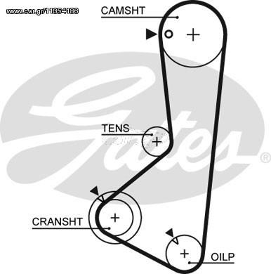 ΙΜΑΝΤ.ΕΚΚ.MITS.L200 2.4LT -00 ΚΑΙΝ. GATES 859715374 MITSUBISHI L200 MITSUBISHI L400